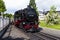 Steam train on the Zittau Railway,Saxony ,Germany.