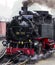 Steam train on the Zittau Railway,Saxony ,Germany.