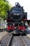 Steam train on the Zittau Railway,Saxony ,Germany.