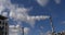 Steam of Water coming out of the Chimney of an Incinerator, Near Paris, Slow motion