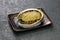 Steamed abalone with sake, japanese cuisine