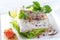 Steamed Atlantic Cod fish with spices and vegetable