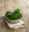 Steamed broccoli in a bowl