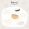 Steamed Chinese Bread Baozi Hand Draw Icon Set