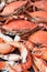 Steamed crabs asia cuisine