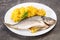 Steamed Dorada fish with rice