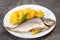 Steamed Dorada fish with rice