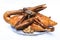 Steamed duck for gods worshiping Chinese beliefs. Chinese culture ancestor food offering,