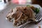 Steamed duck with rices