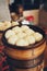 Steamed fish balls and prawn dumplings, dim sum