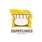 Steamed food dimsum dumplings. Suitable for use as logo templates, packaging labels, etc