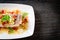 Steamed Grouper Fish Fillet with Chili Lime Sauce in lime dressing