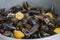 Steamed mussels, Mediterranean recipe