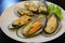Steamed New Zealand mussels