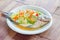 Steamed Nilotica fish,thai style steamed fish in spicy sauce