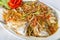 steamed pompano or kuwe fish with sweet and spicy sauce