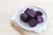 Steamed Purple Sweet Potato (Ubi ungu kukus)