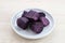 Steamed Purple Sweet Potato (Ubi ungu kukus)