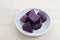 Steamed Purple Sweet Potato (Ubi ungu kukus)