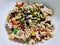 Steamed Rice and Various Cereal Grains in White Bowl