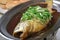 Steamed yellow croaker