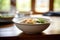 steaming bowl of homemade chicken noodle soup