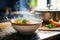 steaming bowl of homemade chicken noodle soup