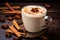 steaming chai latte in a cozy mug