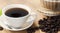 Steaming Cup of Comfort: Coffee Beans and Brew