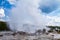 Steaming Geyser in Yellowstone National Park