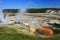 Steaming pool of Geysers in Yellowstone