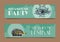 Steampunk animal set of banners vector illustrations for party or festival. Fantastic metal fish and hedgehog in style