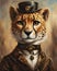 Steampunk Cheetah Portrait