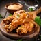 Steampunk Chicken Wings With Peanut Butter Sauce