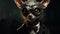 Steampunk Dog: A Science-fiction Dystopian Halloween Pet
