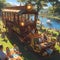 Steampunk Family Carriage - Timeless Elegance