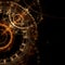 SteamPunk Fractal Background - Universe Clockwork Fractal Art