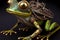 Steampunk frog digital concept art