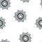 Steampunk Gear Transmission Element Seamless Pattern on White Background.