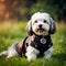 Steampunk havanese dog created by ai technology