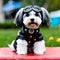 Steampunk havanese dog created by ai technology