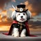 Steampunk havanese dog created by ai technology