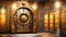 Steampunk Industrial Bank Vault Background