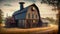 Steampunk Industrial Farm, barn Background