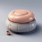 Steampunk-inspired Ottoman Bowl Cgi File In Light Pink And Gray