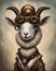 Steampunk Lamb Portrait