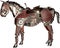 Steampunk Mechanical Machine Horse Isolated