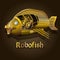 Steampunk robot fish