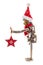 Steampunk robot holding christmas star. New Year style.