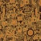 Steampunk seamless pattern